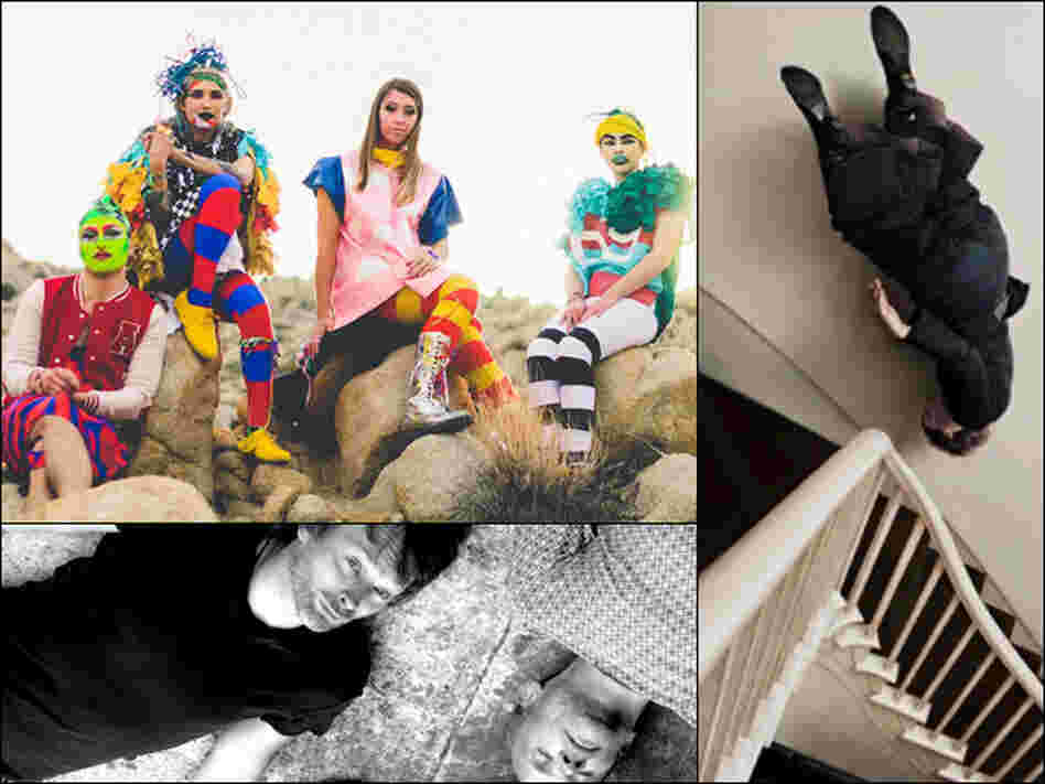 Tilly & The Wall (clockwise from upper left), Bad Powers, Thom Yorke and Flea of Atoms For Peace Tilly & The Wall (clockwise from upper left), Bad Powers, Thom Yorke and Flea of Atoms For Peace