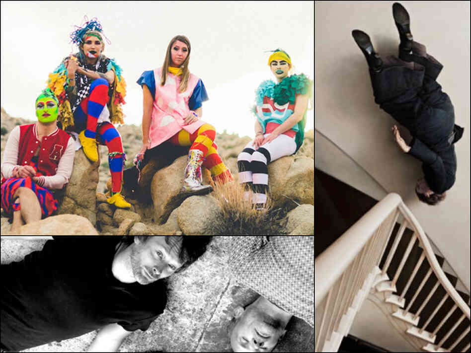 Tilly & The Wall (clockwise from upper left), Bad Powers, Thom Yorke and Flea of Atoms For Peace Tilly & The Wall (clockwise from upper left), Bad Powers, Thom Yorke and Flea of Atoms For Peace