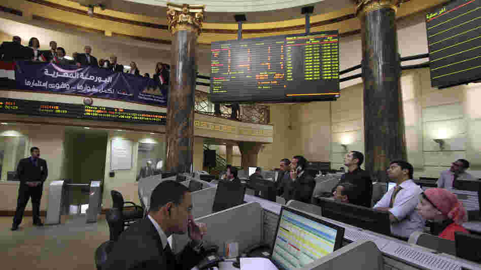 Egypt's stock market has been volatile since Hosni Mubarak was ousted. Though analysts say there are reasons for cautious optimism, concerns about the country's currency remain. Egypt's stock market has been volatile since Hosni Mubarak was ousted. Though analysts say there are reasons for cautious optimism, concerns about the country's currency remain.