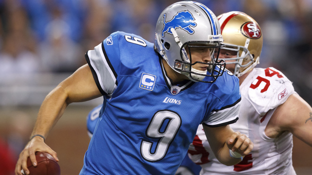 Quarterback Matt Stafford and the Detroit Lions will travel to San Francisco to play the 49ers Sunday night. Because their body clocks are set to the Eastern time zone, the Lions could be at a disadvantage.