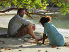 Hugh Laurie and Xzannjah in Mr. Pip.