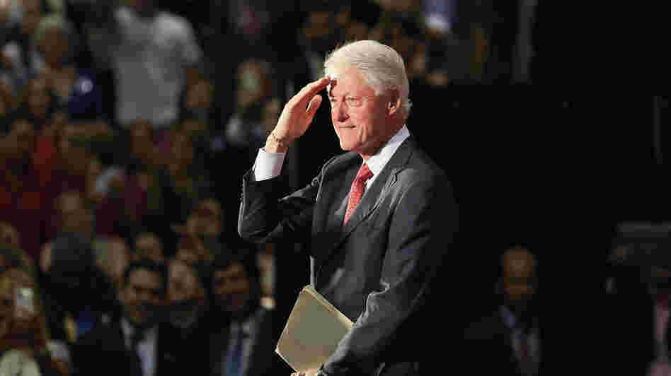Former President Bill Clinton speaks Tuesday at Florida International University in Miami.