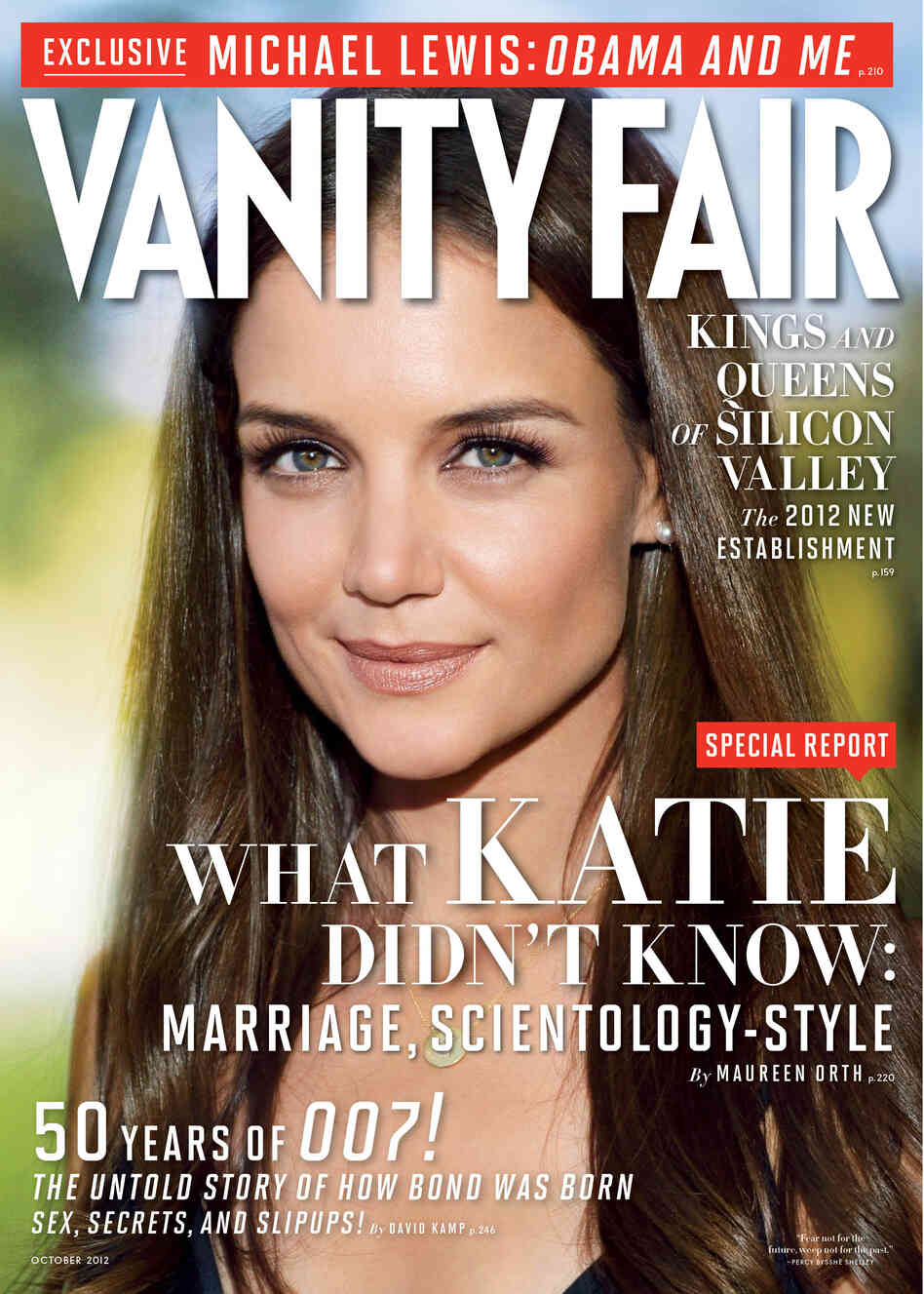 Lewis' piece, "Obama's Way," appears in the October issue of Vanity Fair.