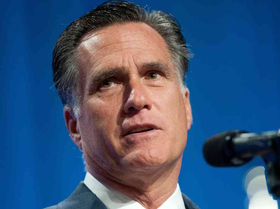 Republican presidential candidate, former Massachusetts Gov. Mitt Romney addresses the crowd at the 134th National Guard Association Convention on September 11, 2012 in Reno, Nevada.