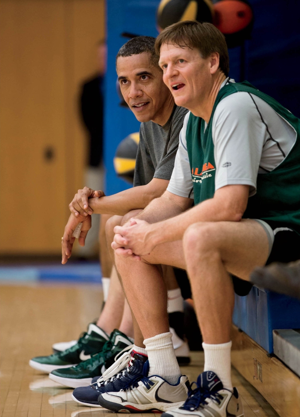 Contributing editor Michael Lewis played basketball with President Obama while working on a piece for Vanity Fair.
