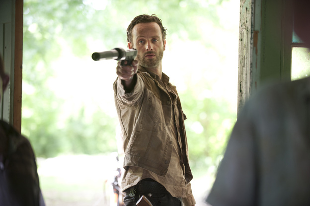 Rick Grimes (Andrew Lincoln) returns in October to fight more zombies in the hit AMC series The Walking Dead. But about 14 million people won't be able to see the premiere because of an ongoing dispute between AMC and satellite provider DISH Network