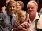 In Paul Thomas Anderson's The Master, Amy Adams plays Peggy Dodd, the spouse of a charismatic spiritual leader, played by Philip Seymour Hoffman. Adams says her character is smart and educated but feels "more powerful behind a man than in front of a man." In Paul Thomas Anderson's The Master, Amy Adams plays Peggy Dodd, the spouse of a charismatic spiritual leader, played by Philip Seymour Hoffman. Adams says her character is smart and educated but feels "more powerful behind a man than in front of a man."