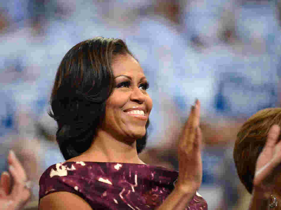 First lady Michelle Obama at the Democratic National Convention in Charlotte, N.C.
