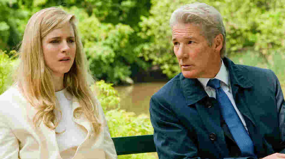 Robert Miller (Richard Gere) struggles to hide his financial indiscretions from his daughter (Brit Marling) in Arbitrage. Robert Miller (Richard Gere) struggles to hide his financial indiscretions from his daughter (Brit Marling) in Arbitrage.