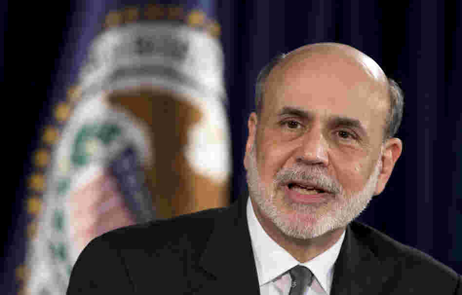 Federal Reserve Chairman Ben Bernanke speaks during a news conference in Washington.
