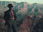 Charles W. Cushman gazes across the Grand Canyon in Arizona, November 1939