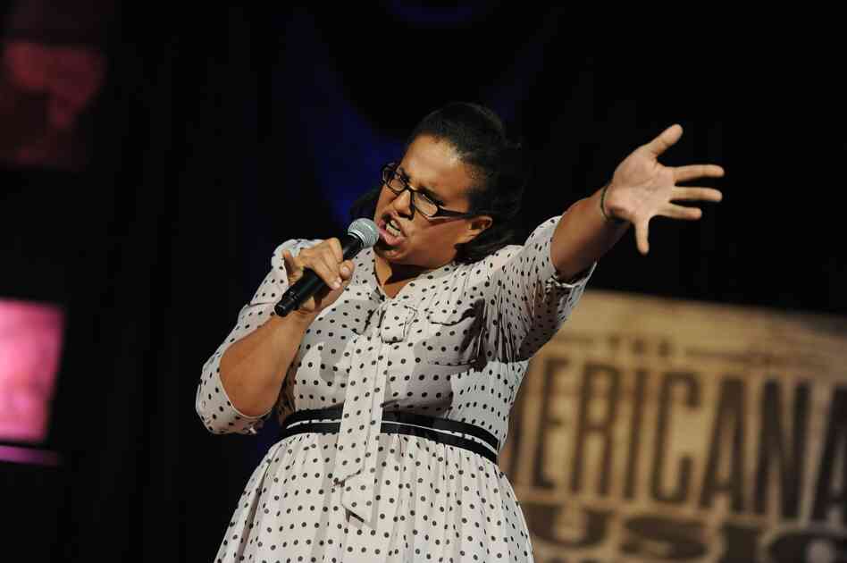 Brittany Howard of Alabama Shakes performs. The group was awarded New/Emerging Artist Of The Year.
