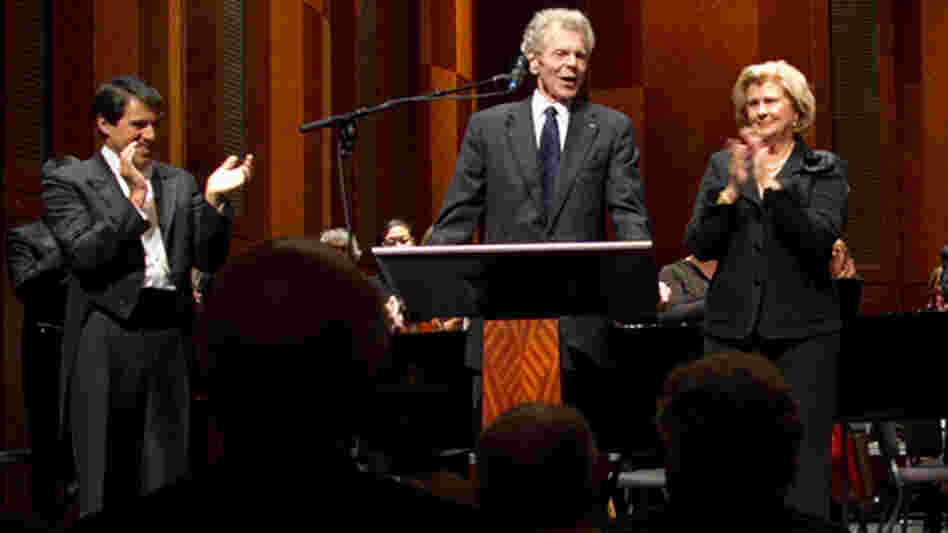 Pianist Van Cliburn made a surprise appearance at the 50th Anniversary Van Cliburn Competition Gold Medalists concert in Fort Worth, Texas Sept. 6. Pianist Van Cliburn made a surprise appearance at the 50th Anniversary Van Cliburn Competition Gold Medalists concert in Fort Worth, Texas Sept. 6.