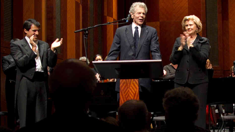 Pianist Van Cliburn made a surprise appearance at the 50th Anniversary Van Cliburn Competition Gold Medalists concert in Fort Worth, Texas Sept. 6. Pianist Van Cliburn made a surprise appearance at the 50th Anniversary Van Cliburn Competition Gold Medalists concert in Fort Worth, Texas Sept. 6.