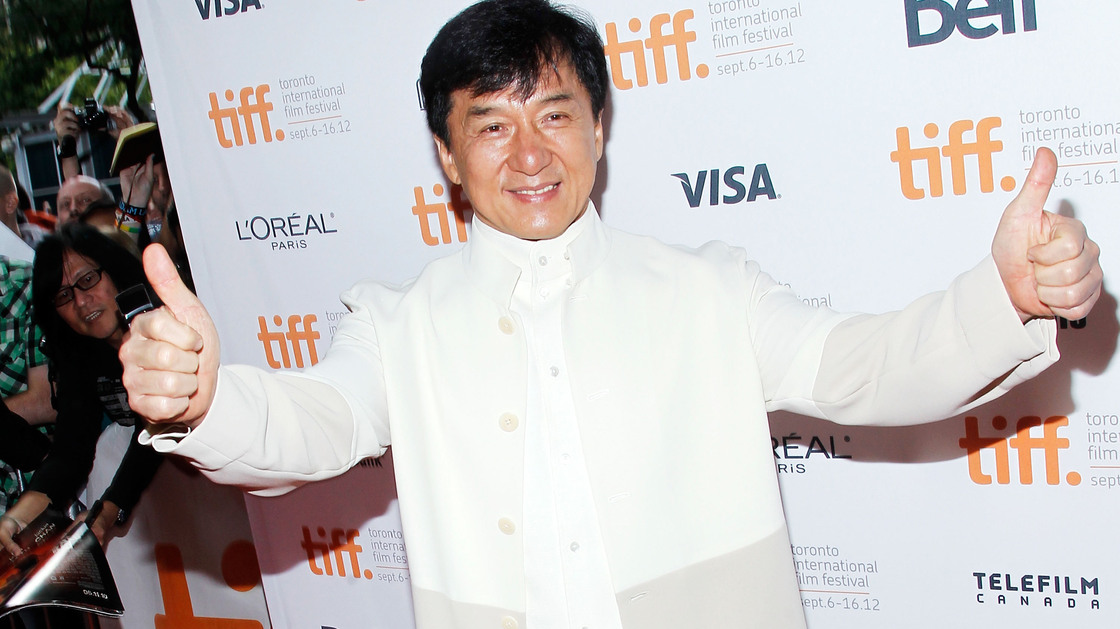 Actor Jackie Chan appears at the Toronto International Film Festival.