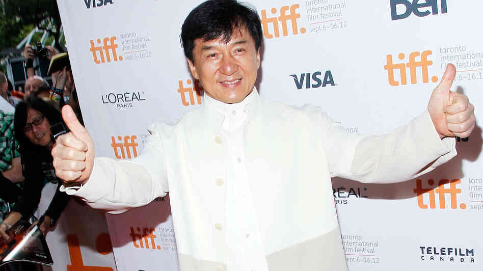 Actor Jackie Chan appears at the Toronto International Film Festival.
