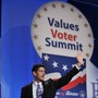 Republican vice presidential nominee Paul Ryan speaks Friday at the Values Voter Summit in Washington, D.C. Republican vice presidential nominee Paul Ryan speaks Friday at the Values Voter Summit in Washington, D.C.