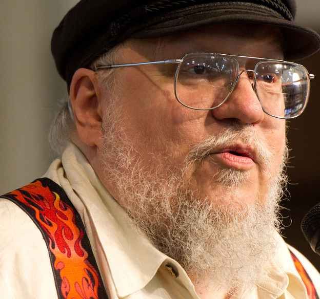 Author George R.R. Martin appears at a book signing for A Dance with Dragons in New York in July 2011.