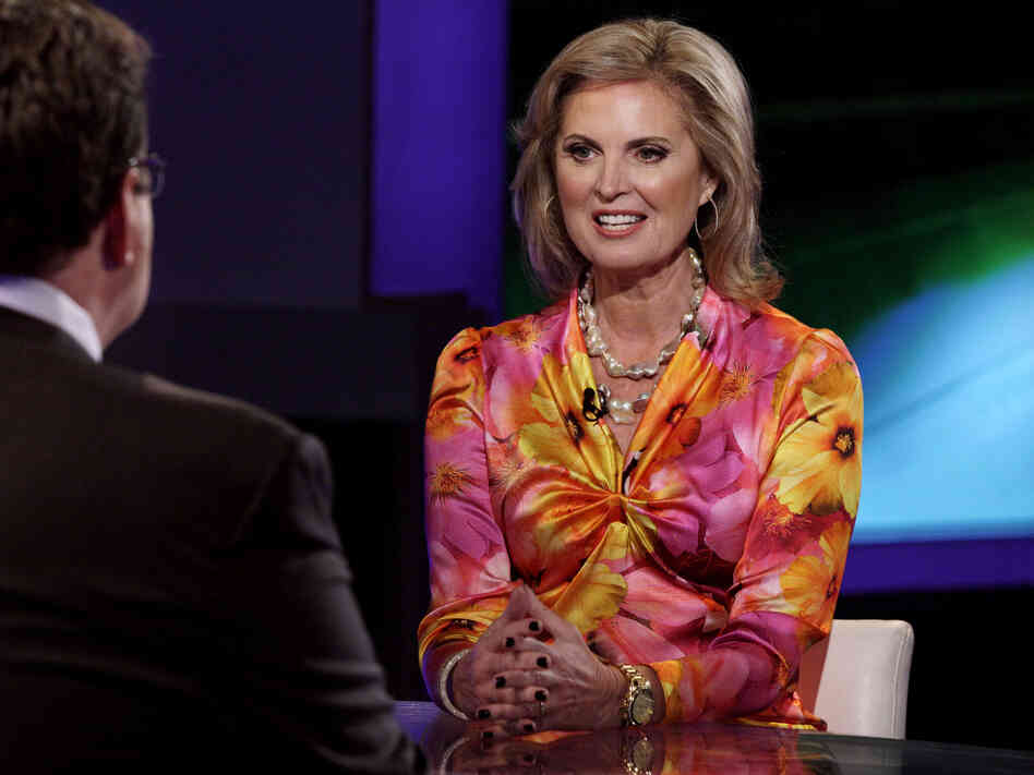 Ann Romney in New York on Friday tapes an interview with Fox's Neil Cavuto. She also spoke with ABC's Kelly Ripa and Michael Strahan.