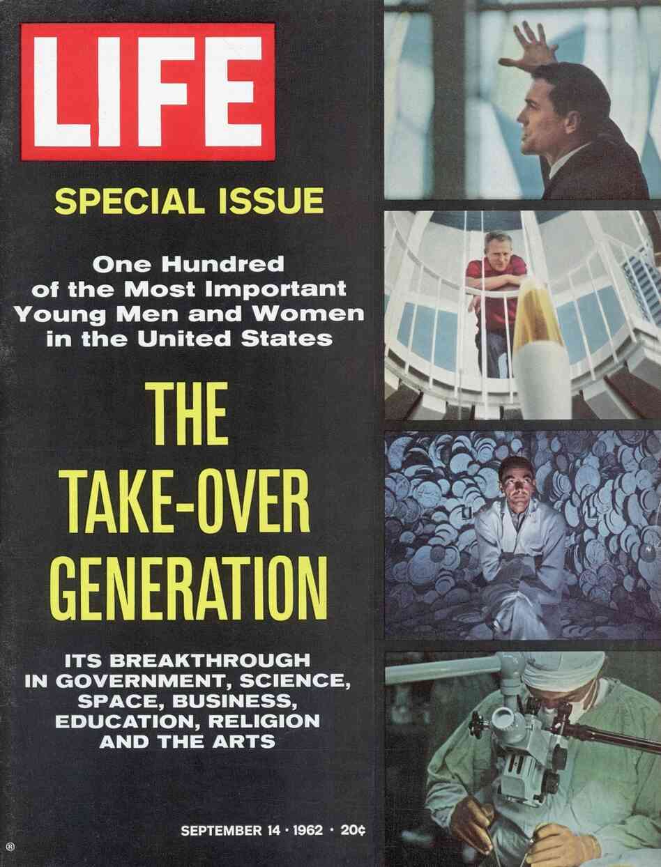 Life magazine cover from the Sept. 14, 1962, issue profiling promising young Americans of the time.