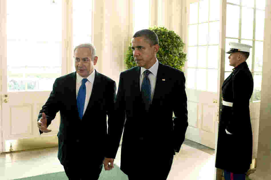 President Obama talks with Israeli Prime Minister Benjamin Netanyahu at the White House in March. Netanyahu and the Obama administration clashed openly this week over the issue of Iran's nuclear program.