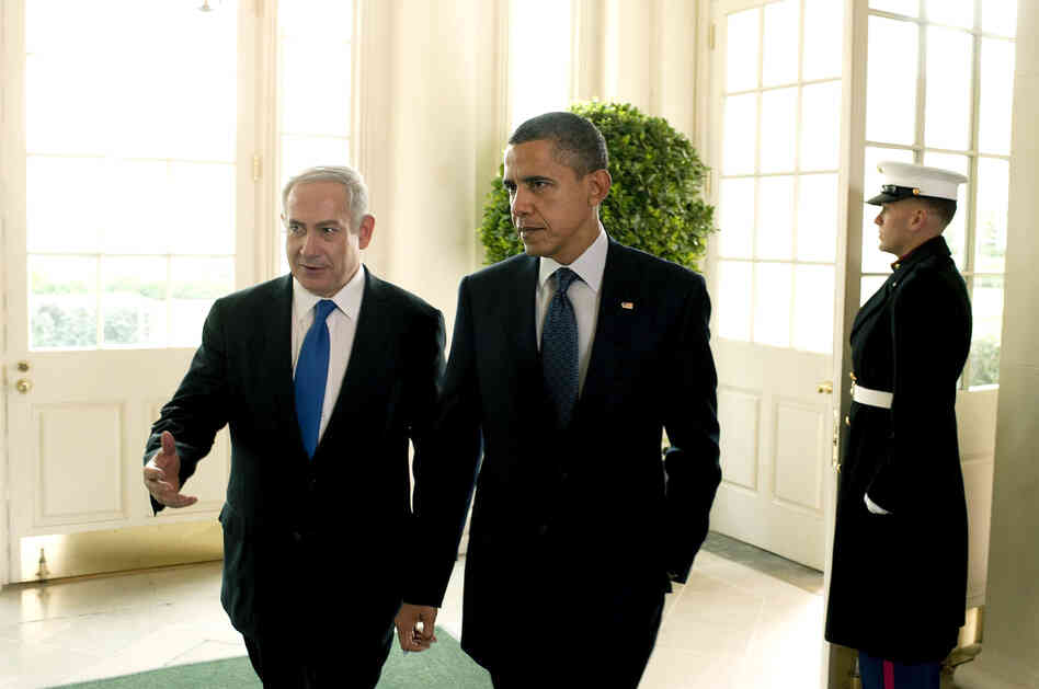 President Obama talks with Israeli Prime Minister Benjamin Netanyahu at the White House in March. Netanyahu and the Obama administration clashed openly this week over the issue of Iran's nuclear program.