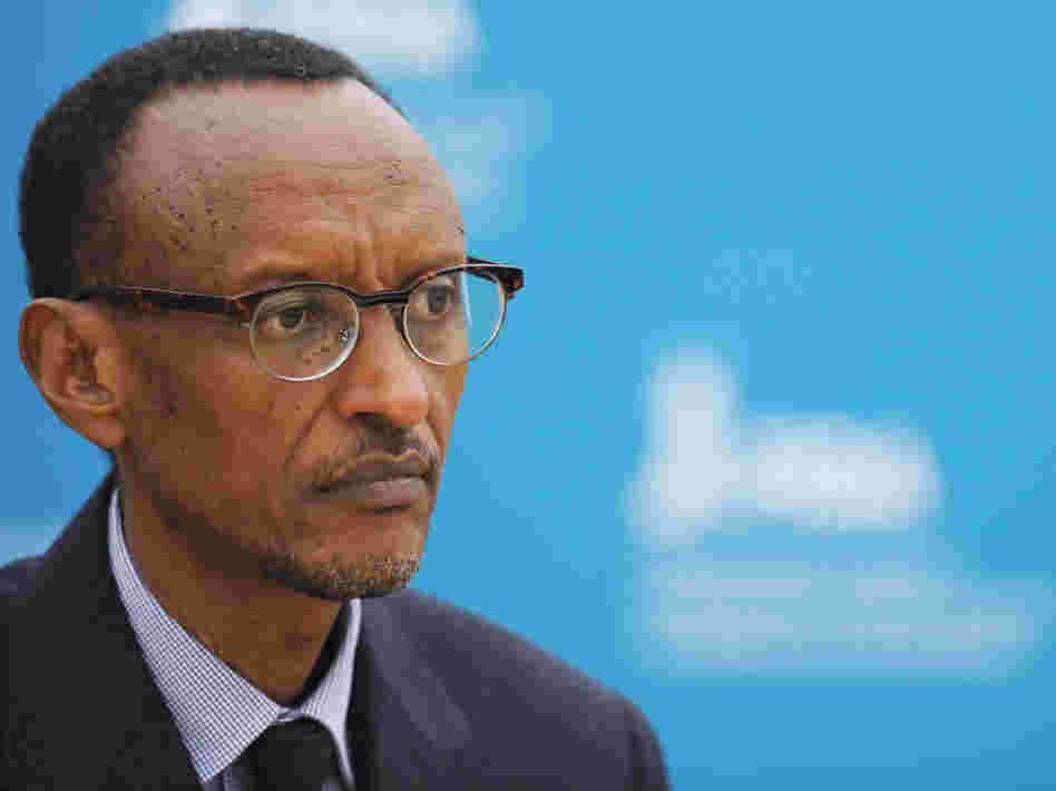 Rwanda's President Paul Kagame at the International Fund for Agricultural Development headquarters in Rome in February. Changes in agriculture have been part of the country's economic growth.