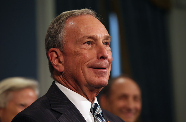 New York City Mayor Michael Bloomberg speaks to the media at City Hall on September 13, 2012, about limiting the size of sugary drinks.