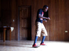 Franklyn Dunbar, 17, practices krumping with his crew at his mother's house in Paynesville, a suburb of Monrovia, Liberia. Dunbar was born in New York, but moved to his home country of Liberia seven years ago. Franklyn Dunbar, 17, practices krumping with his crew at his mother's house in Paynesville, a suburb of Monrovia, Liberia. Dunbar was born in New York, but moved to his home country of Liberia seven years ago.