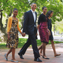 The Obamas walk back to the White House after attending Easter service at St. John's Episcopal Church on April 8. President Obama is the only Protestant on either 2012 presidential ticket. The Obamas walk back to the White House after attending Easter service at St. John's Episcopal Church on April 8. President Obama is the only Protestant on either 2012 presidential ticket.