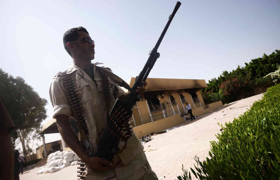 A member of the Libyan security forces secures the area around the U.S. Consulate compound in Benghazi on Sept. 14. Benghazi, and other parts of eastern Libya, are suffering from an acute lack of security, making it vulnerable to militant violence. A member of the Libyan security forces secures the area around the U.S. Consulate compound in Benghazi on Sept. 14. Benghazi, and other parts of eastern Libya, are suffering from an acute lack of security, making it vulnerable to militant violence.