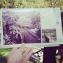 Here's a snapshot from the field as Harrington composed his image of Burnside Bridge — which involved schlepping the huge, fragile camera down a steep incline to get the right perspective. Here's a snapshot from the field as Harrington composed his image of Burnside Bridge — which involved schlepping the huge, fragile camera down a steep incline to get the right perspective.