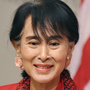 Myanmar's Member of Parliament and democracy icon Aung San Suu Kyi speaks at the United States Institute of Peace in Washington, DC. The Nobel Peace Prize laureate is making her first visit to the U.S. in twenty years.