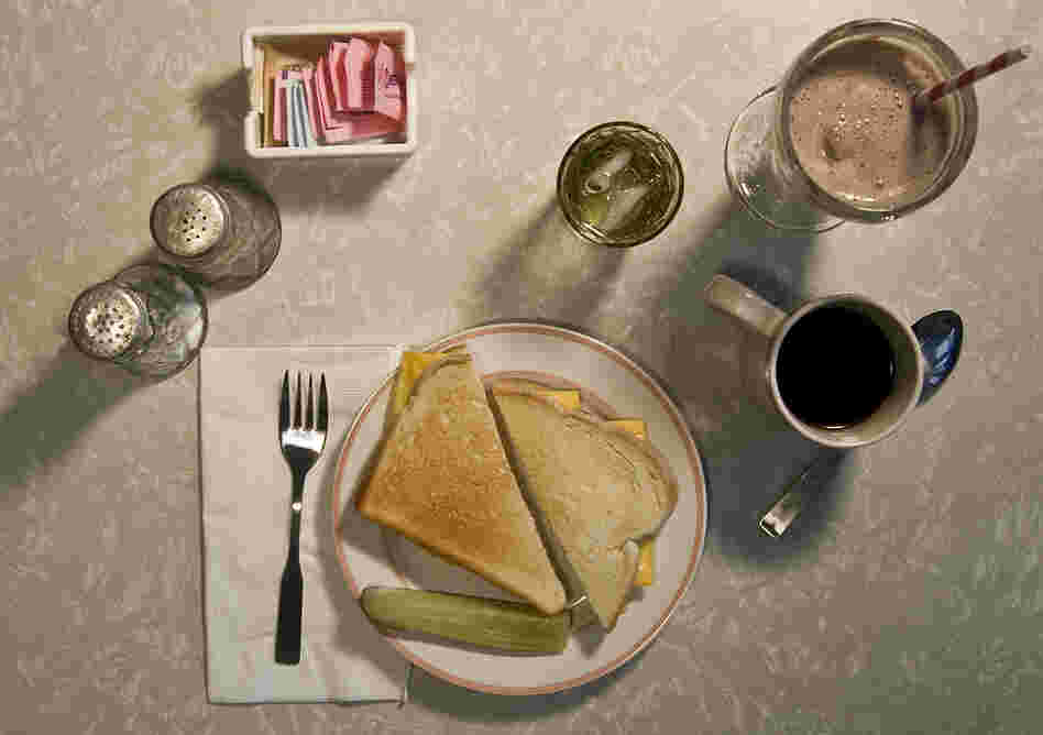 "After I had left the skating rink I went to a drugstore and had a Swiss cheese sandwich and a malted milk." (The Catcher in the Rye)