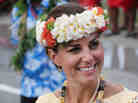 Kate Middleton, the Duchess of Cambridge, was visiting the Polynesian island of Tuvalu earlier today.