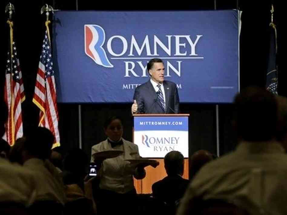 Republican presidential nominee Mitt Romney speaks at a campaign fundraising event in Salt Lake City on Tuesday. Republican presidential nominee Mitt Romney speaks at a campaign fundraising event in Salt Lake City on Tuesday.
