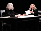 In Ohio Impromptu, one of three short plays featured in Sounding Beckett, the silent character (Philip Goodwin, left, with Ted van Griethuysen) inspired music based on knocks and repetitions. In Ohio Impromptu, one of three short plays featured in Sounding Beckett, the silent character (Philip Goodwin, left, with Ted van Griethuysen) inspired music based on knocks and repetitions.