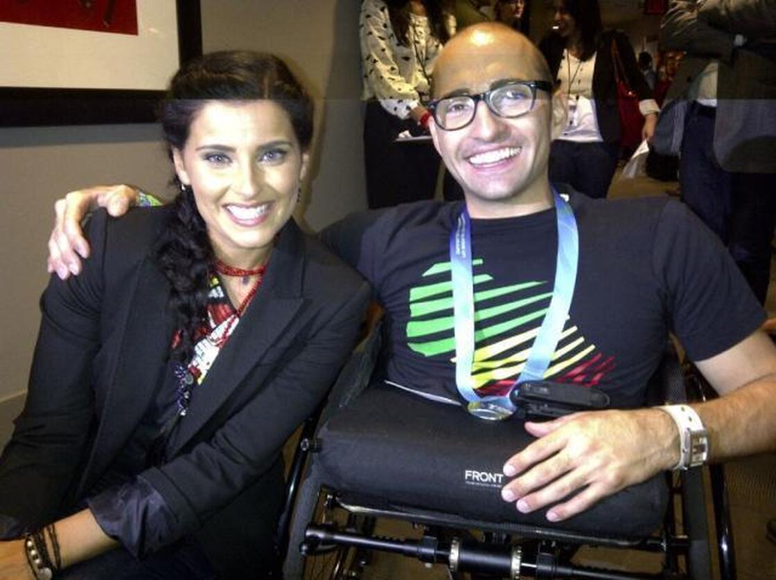 Nelly Furtado with Spencer West