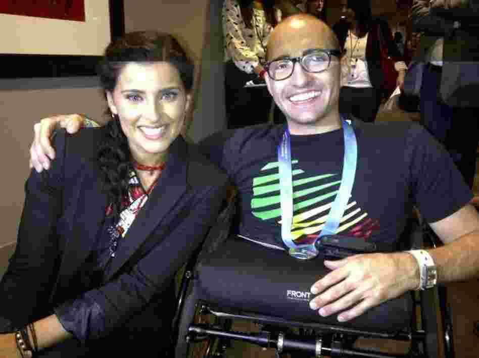Nelly Furtado with Spencer West