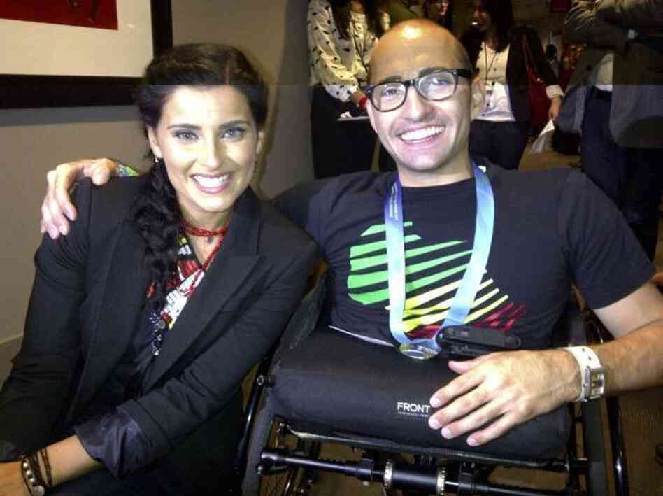 Nelly Furtado with Spencer West