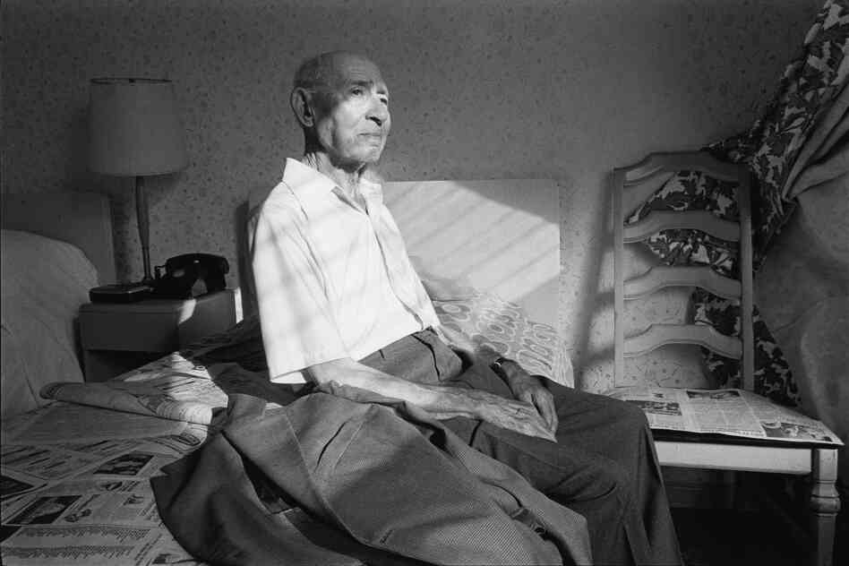 Man in room, An-Nell Hotel, South Beach, Miami Beach, 1983
