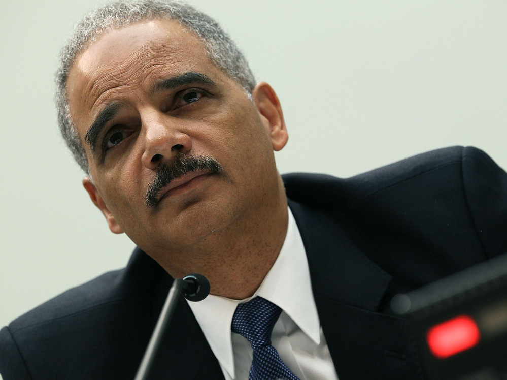Attorney General Eric Holder testifies during a House Judiciary Committee hearing in Washington, D.C., in June.