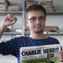 At the offices of the French satirical weekly Charlie Hebdo earlier today, publisher/editor Stephane Charbonnier ("Charb") struck a defiant pose. At the offices of the French satirical weekly Charlie Hebdo earlier today, publisher/editor Stephane Charbonnier ("Charb") struck a defiant pose.
