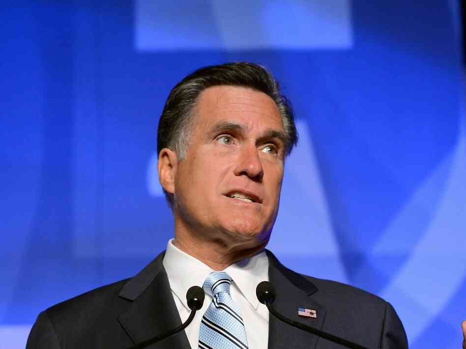 Republican presidential candidate Mitt Romney addresses the U.S. Hispanic Chamber of Commerce's 33rd annual national convention on September 17, 2012.