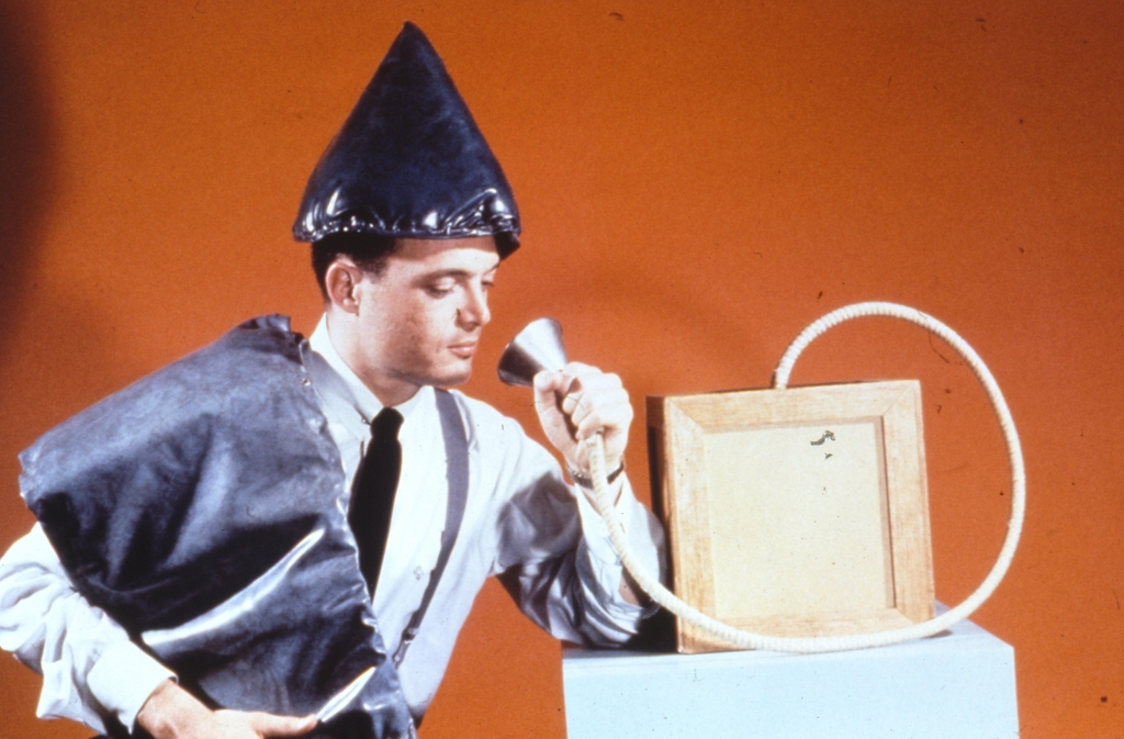 Outtake from a Devo show? Nope, It's an orgone accumulator. The device was touted as treatment for anemia, epilepsy and high blood pressure. In 1954, the FDA halted distribution of the devices.