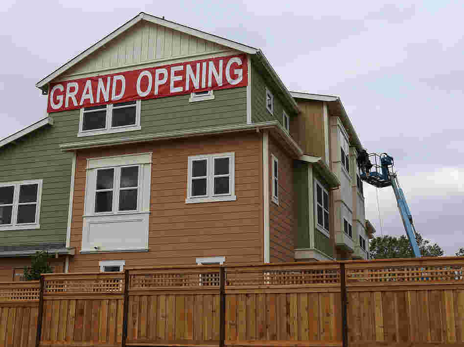 Construction that was underway this summer in San Mateo, Calif.
