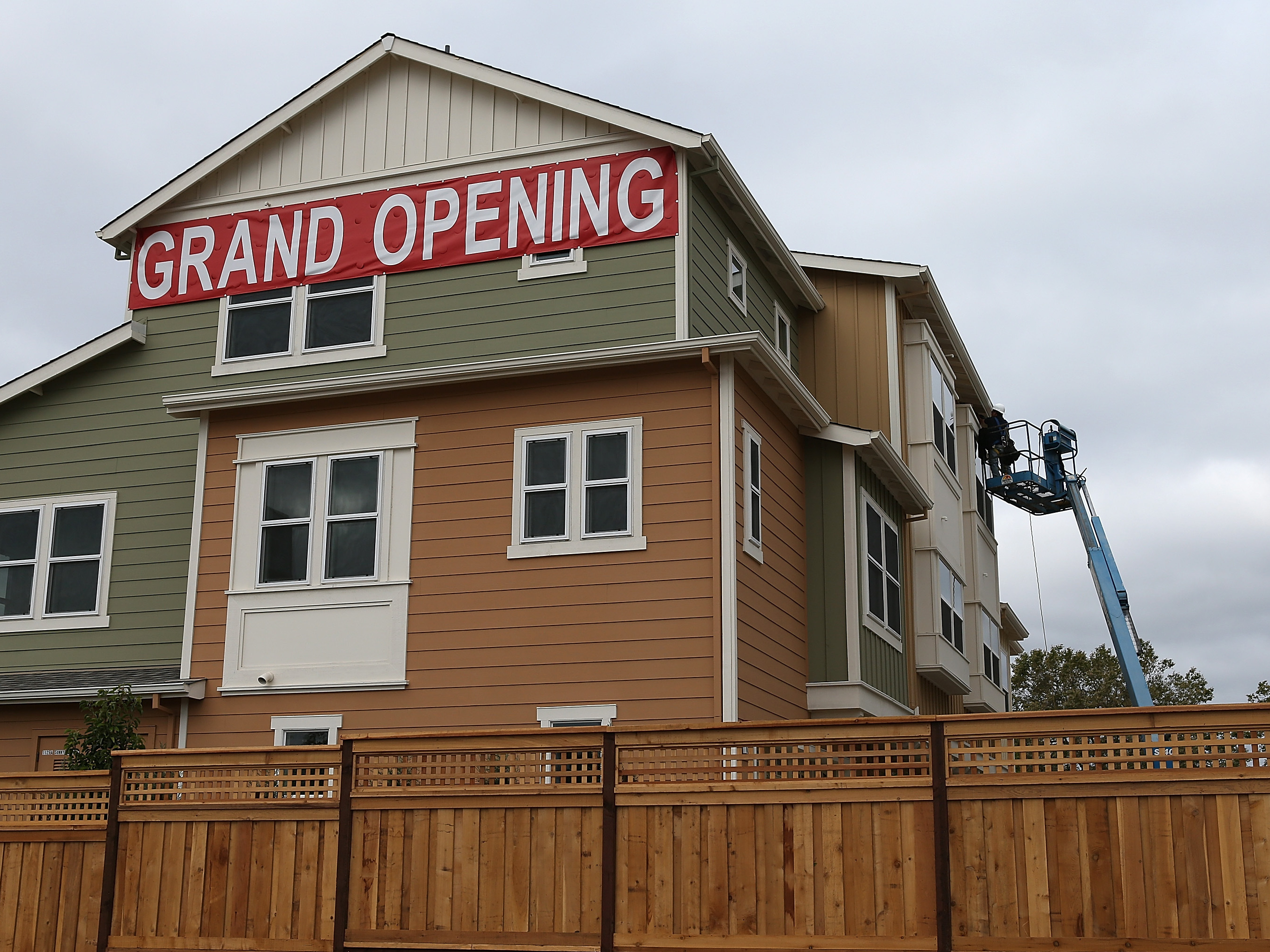 Construction that was underway this summer in San Mateo, Calif.