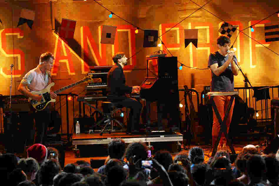 Grizzly Bear performs in July. Edward Droste (right), shares songwriting and lead vocal duties in the group with Daniel Rossen. 