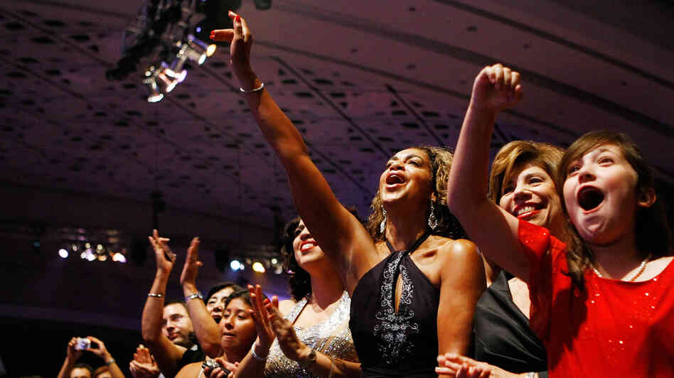 Four years ago, then-presidential candidate Barack Obama was greeted warmly at the Congressional Hispanic Caucus Institute's awards gala in Washington, D.C. Polls show Obama retains strong Hispanic support this year, but also that many who are eligible don't plan to vote.