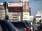 A used-car lot displays a sign in support of Republican presidential candidate Mitt Romney in Manchester, N.H., in January. A used-car lot displays a sign in support of Republican presidential candidate Mitt Romney in Manchester, N.H., in January.